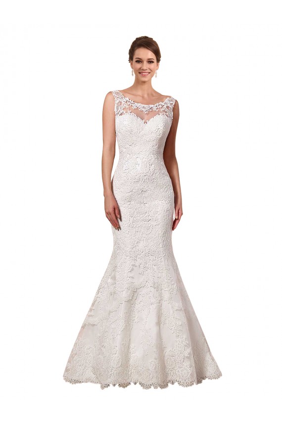 Sleeveless Ivory Sweetheart Long Lace Mermaid Wedding Dresses Newcastle