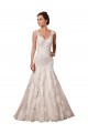 Sleeveless V-Neck Tulle & Lace Mermaid Bridal Wedding Dress Newcastle