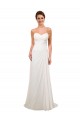 Sleeveless Sweetheart Soft Chiffon Sheath Wedding Gowns Newcastle