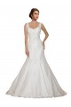 Cap Sleeves V-Neck Lace Mermaid Wedding Dress Newcastle