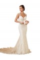 Sleeveless Sweetheart Keyhole Back Lace Mermaid Modern Wedding Dress Newcastle