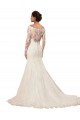 Long Sleeves Bateau Neck Lace Mermaid Sexy Wedding Dress Newcastle