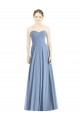 Sleeveless Dusty Blue Sweetheart Soft Chiffon A-Line Evening Dress / Bridesmaid Dress Newcastle