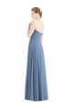 Sleeveless Dusty Blue Sweetheart Soft Chiffon A-Line Evening Dress / Bridesmaid Dress Newcastle