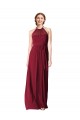 Sleeveless Halter Neck Chiffon A-Line Evening Gowns / Bridesmaid Dresses Newcastle