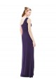 Sleeveless Grape One Shoulder Soft Chiffon A-Line Evening Dress / Bridesmaid Dress Newcastle
