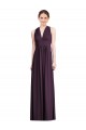 Sleeveless Grape V-Neck Soft Chiffon A-Line Bridesmaid Dress Newcastle