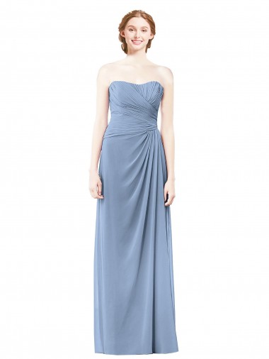 Sleeveless Strapless Chiffon A-Line Formal Dresses / Bridesmaid Dresses Newcastle