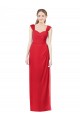 Cap Sleeves Red Sweetheart Soft Chiffon A-Line Formal Dress / Bridesmaid Dress Newcastle