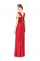 Cap Sleeves Red Sweetheart Soft Chiffon A-Line Formal Dress / Bridesmaid Dress Newcastle