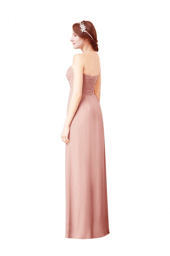 Sleeveless Bliss Pink Sweetheart Soft Chiffon A-Line Bridesmaid Dress Newcastle