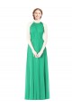 Sleeveless Emerald Green Halter Neck Soft Chiffon A-Line Bridesmaid Dress Newcastle