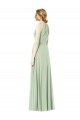 Sleeveless Emerald Green Halter Neck Soft Chiffon A-Line Bridesmaid Dress Newcastle