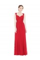 Sleeveless Red Sweetheart Chiffon A-Line Bridesmaid Dress / Evening Dress Newcastle