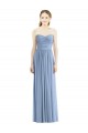 Sleeveless Dusty Blue Sweetheart Chiffon A-Line Bridesmaid Gowns Newcastle