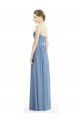 Sleeveless Dusty Blue Sweetheart Chiffon A-Line Bridesmaid Gowns Newcastle