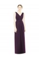 Sleeveless Grape V-Neck Chiffon A-Line Bridesmaid Dress / Evening Dress Newcastle