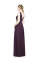 Sleeveless Grape V-Neck Chiffon A-Line Bridesmaid Dress / Evening Dress Newcastle