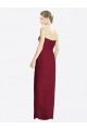 Sleeveless Burgundy Sweetheart Soft Chiffon Sheath Bridesmaid Dress Newcastle