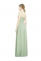 Sleeveless Sage Sweetheart Criss Cross Back Soft Chiffon A-Line Bridesmaid Dress Newcastle