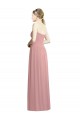 Sleeveless Dusty Pink Sweetheart Chiffon A-Line Bridesmaid Dress / Evening Dress Newcastle