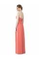 Sleeveless Coral Sweetheart Soft Chiffon A-Line Bridesmaid Dress Newcastle