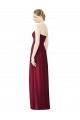 Sleeveless Burgundy Sweetheart Soft Chiffon A-Line Evening Dress / Bridesmaid Dress Newcastle