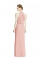 Sleeveless Halter Neck Soft Chiffon Mermaid Bridesmaid Dress Newcastle