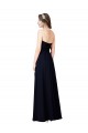 Sleeveless Dark Navy Sweetheart Soft Chiffon A-Line Formal Dress / Bridesmaid Dress Newcastle