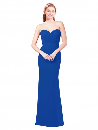 Sleeveless Sweetheart Chiffon A-Line Bridesmaid Dress / Evening Gowns Newcastle
