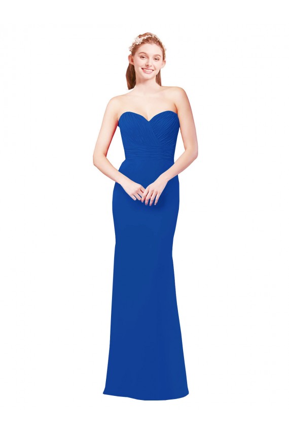 Sleeveless Sweetheart Chiffon A-Line Bridesmaid Dress / Evening Gowns Newcastle