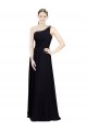Sleeveless One Shoulder Chiffon A-Line Bridesmaid Dresses Newcastle