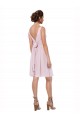 Sleeveless Dark Navy V-Neck Soft Chiffon A-Line Bridesmaid Dress Newcastle