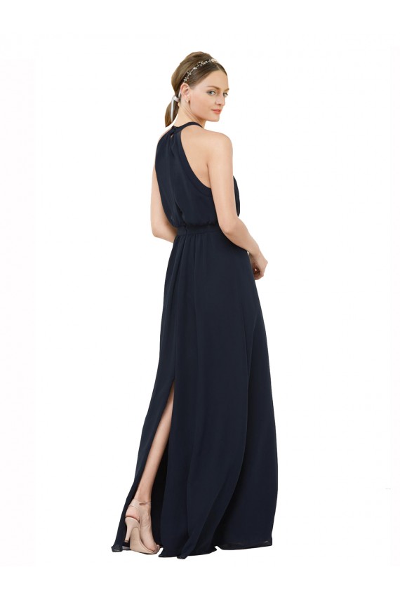 Sleeveless Halter Neck Chiffon A-Line Bridesmaid Dress Newcastle