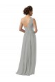 Sleeveless Silver One Shoulder Soft Chiffon A-Line Bridesmaid Dress Newcastle
