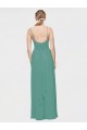 Sleeveless Icelandic Silver Spaghetti Straps Chiffon A-Line Bridesmaid Dress / Evening Dress Newcastle