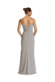 Sleeveless Silver Spaghetti Straps Soft Chiffon Sheath Bridesmaid Dress Newcastle