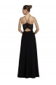 Sleeveless Halter Neck Open Back Soft Chiffon & Lace A-Line Bridesmaid Gown Newcastle