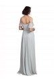Sleeveless Frost Off the Shoulder Soft Chiffon A-Line Formal Dress / Bridesmaid Dress Newcastle