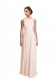 Sleeveless Bateau Neck V-Back Chiffon A-Line Bridesmaid Dress / Evening Dress Newcastle