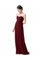 Sleeveless Burgundy Sweetheart Soft Chiffon A-Line Bridesmaid Dresses Newcastle