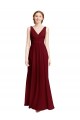 Sleeveless V-Neck Chiffon A-Line Bridesmaid Dress / Evening Gowns Newcastle