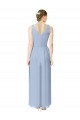 Sleeveless Periwinkle V-Neck Soft Chiffon A-Line Bridesmaid Dress Newcastle
