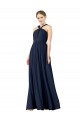 Sleeveless V-Neck Chiffon Princess Bridesmaid Gowns Newcastle