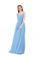 Sleeveless V-Neck Low Back Soft Chiffon Sheath Bridesmaid Dress Newcastle