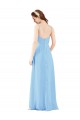 Sleeveless V-Neck Low Back Soft Chiffon Sheath Bridesmaid Dress Newcastle