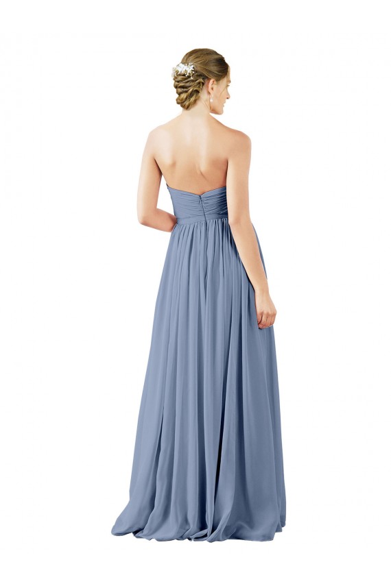 Sleeveless Sweetheart Open Back Soft Chiffon A-Line Evening Gowns / Bridesmaid Dress Newcastle