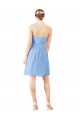 Sleeveless Periwinkle Sweetheart Open Back Soft Chiffon A-Line Bridesmaid Dress Newcastle