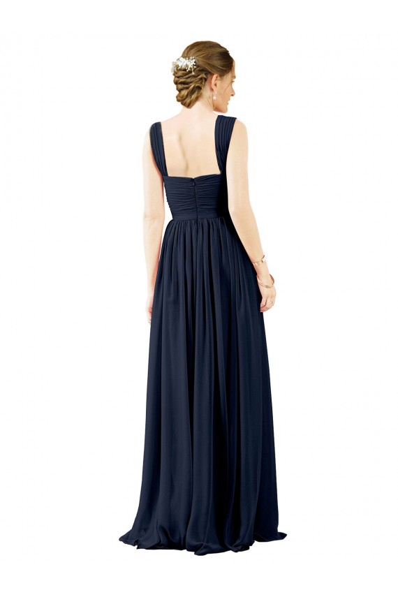 Sleeveless Square Neck Open Back Soft Chiffon A-Line Bridesmaid Dress Newcastle