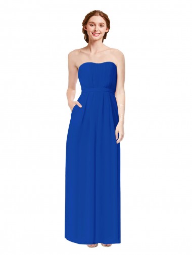 Sleeveless Sweetheart Open Back Soft Chiffon Sheath Bridesmaid Dress Newcastle